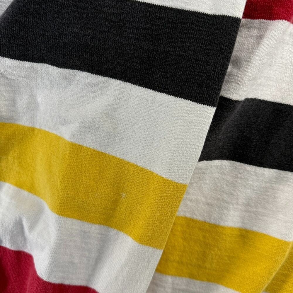Vintage Lands End Rugby Shirt men's medium White Germany Colors Thick 90s USA - Picture 4 of 13